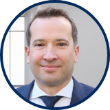 Porträtfoto von Rechtsanwalt Florian Friese, rundes Profilbild